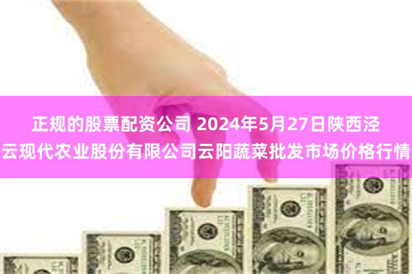 正规的股票配资公司 2024年5月27日陕西泾云现代农业股份有限公司云阳蔬菜批发市场价格行情