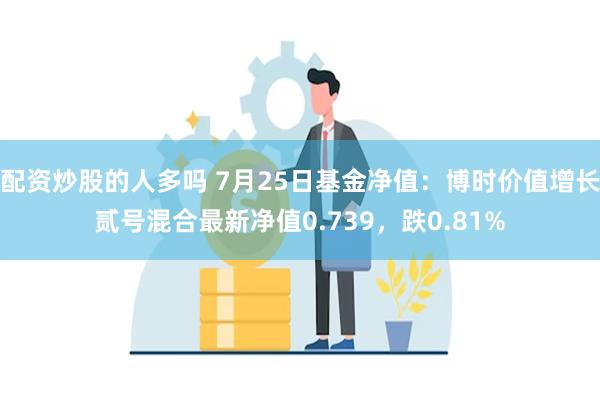 配资炒股的人多吗 7月25日基金净值：博时价值增长贰号混合最新净值0.739，跌0.81%