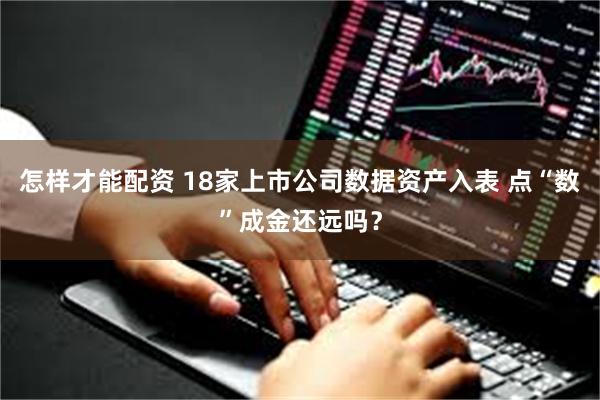 怎样才能配资 18家上市公司数据资产入表 点“数”成金还远吗？