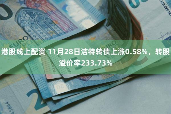 港股线上配资 11月28日洁特转债上涨0.58%，转股溢价率233.73%